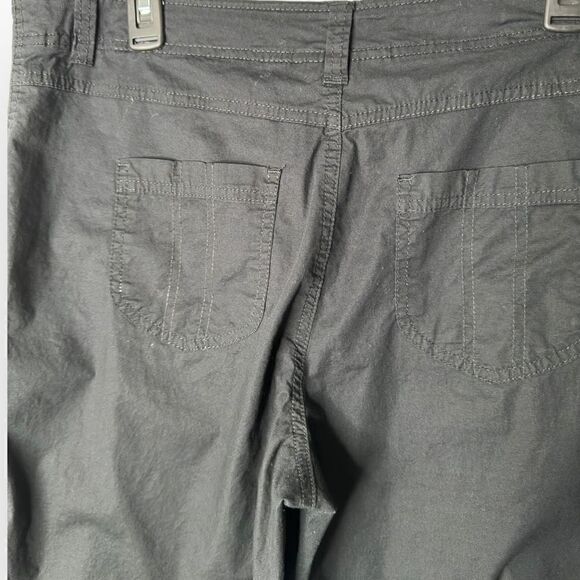 Style & Co Black Capri Size 12 cotton/spandex rolled hem - Picture 6 of 8
